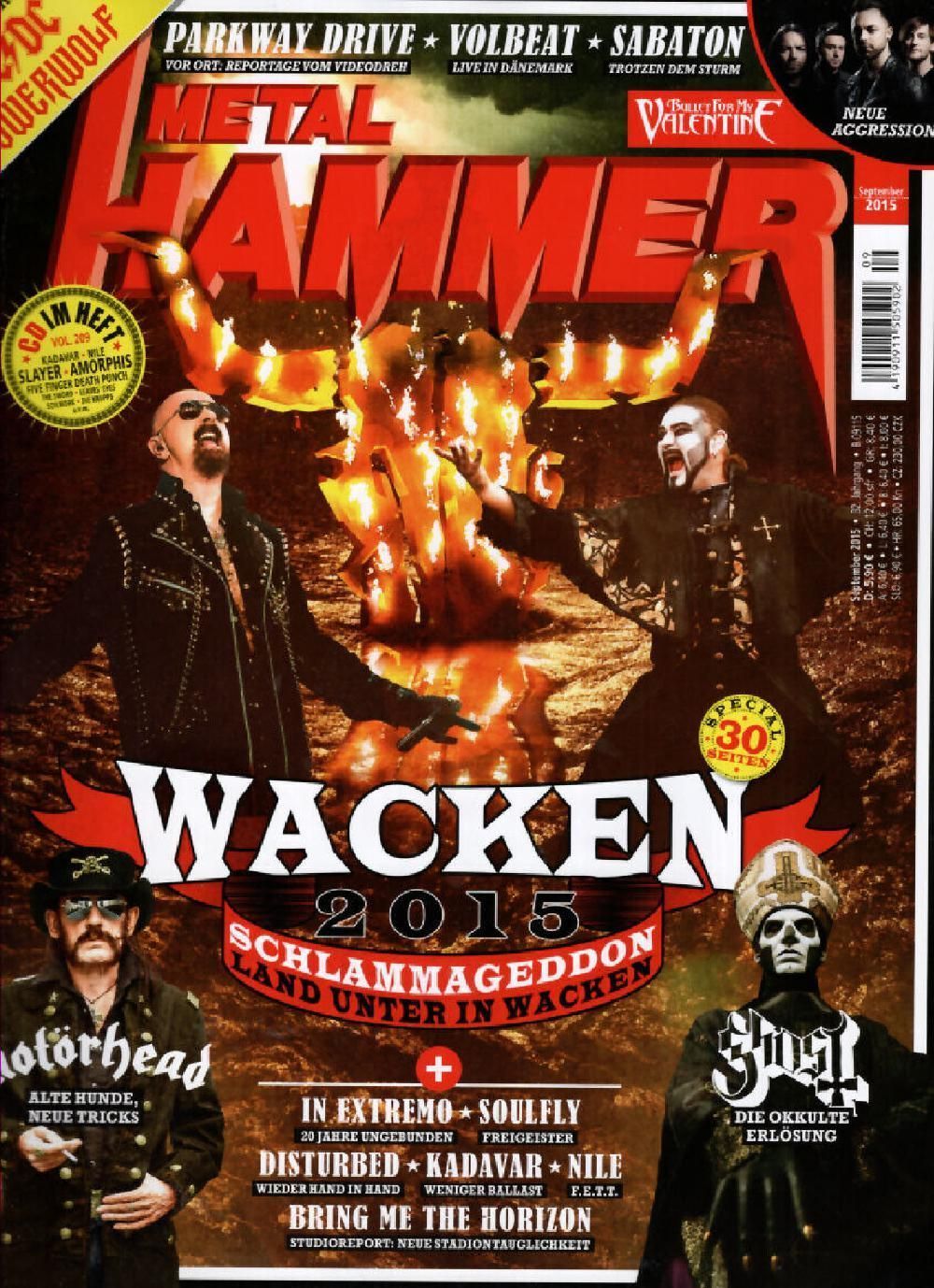 Metal Hammer Magazin Deutschland 2015-09 Wacken Motörhead Ghost