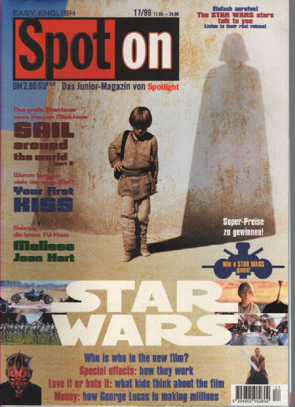 Spot On Revista Alemanha 1999-17 Star Wars Edição original