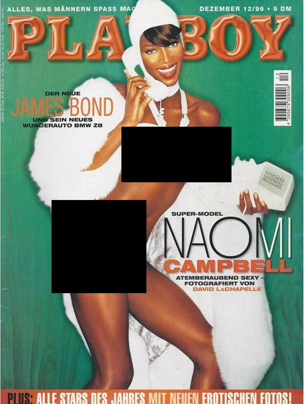 Playboy Magazin Deutschland 1999-12 Naomi Campbell David LaChapelle