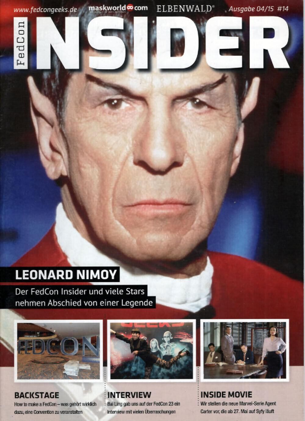 Insider Magazin Deutschland 2015 #14 Spock Leonard Nimoy