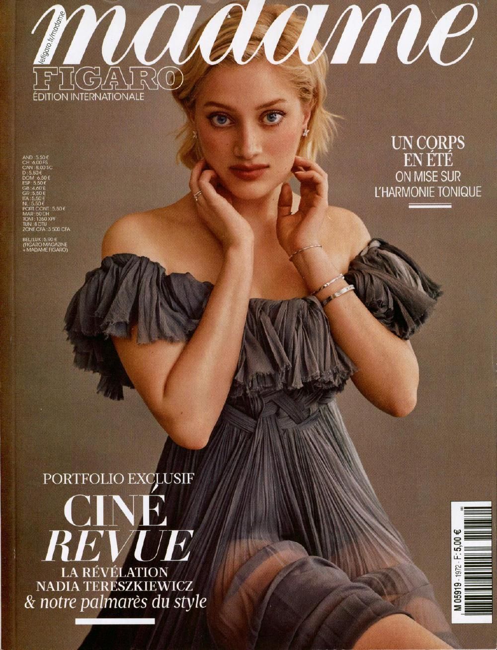 Madame Figaro Revista França 2022 #1972 Nadia Tereszkiewicz Edição original