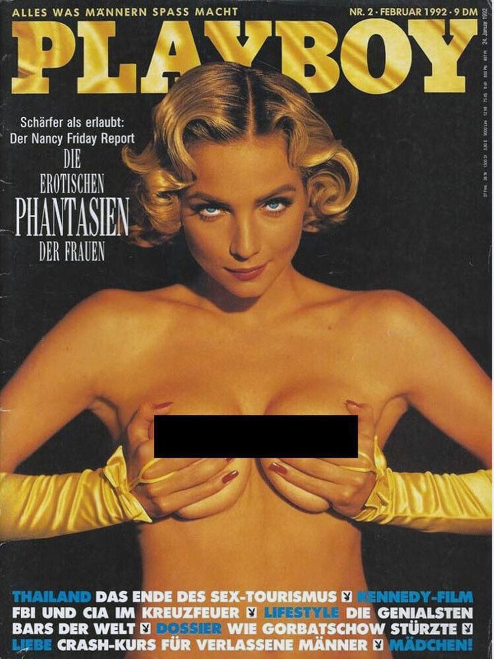 Playboy Magazin Deutschland 1992-02 Rachel Williams Sante D'Orazio
