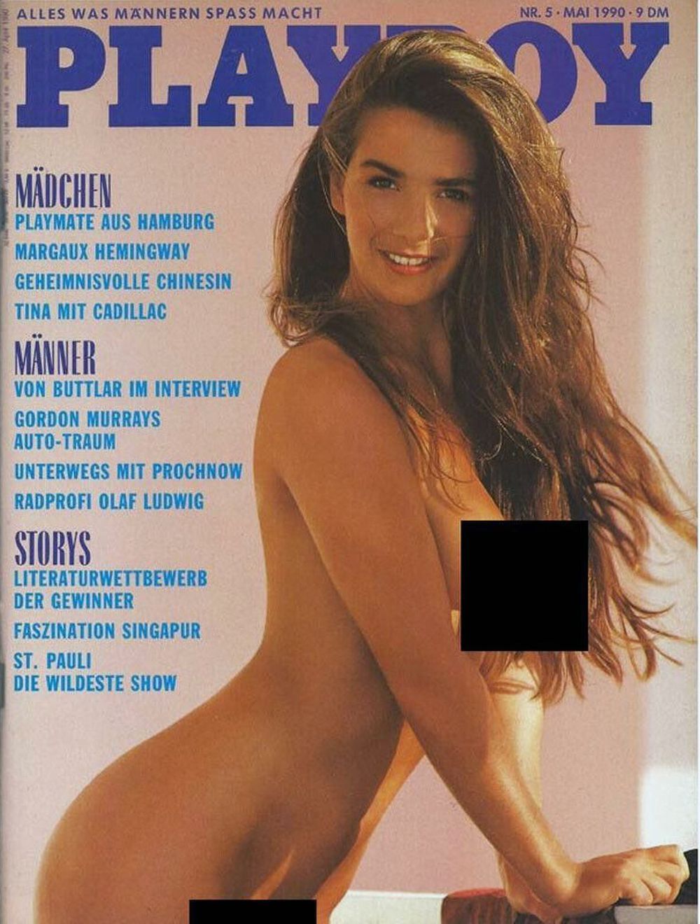 Playboy Magazin Deutschland 1990-05 Birgit Runge Margaux Hemingway