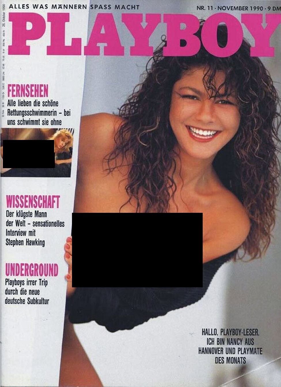 Playboy Magazine Germany 1990-11 Nancy Rahmann