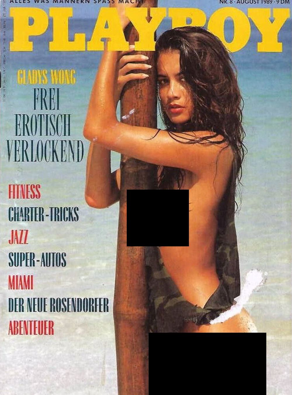 Playboy Magazin Deutschland 1989-08 Gladys Wong