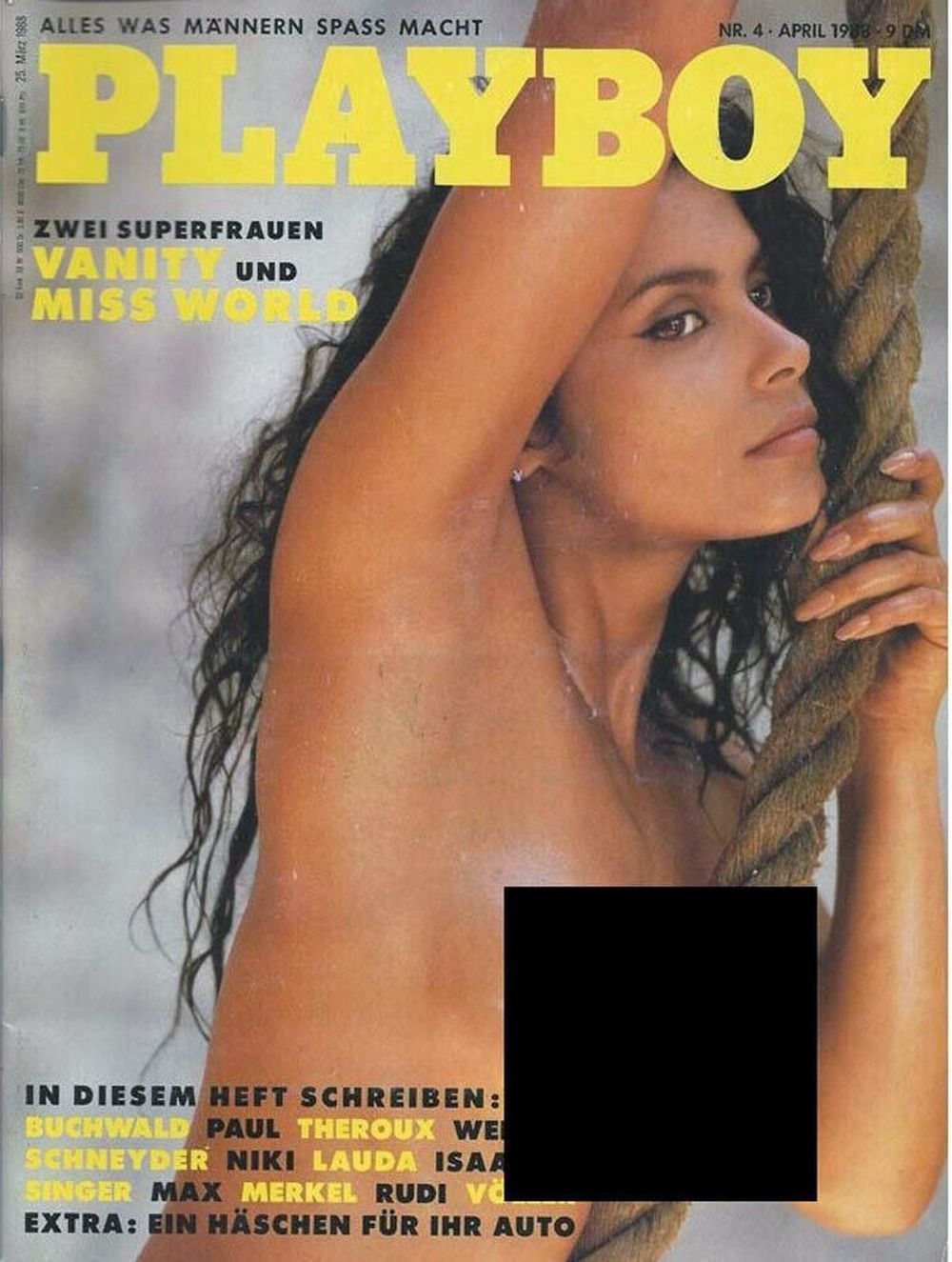 Playboy Magazin Deutschland 1988-04 Vanity (Denise Matthews)