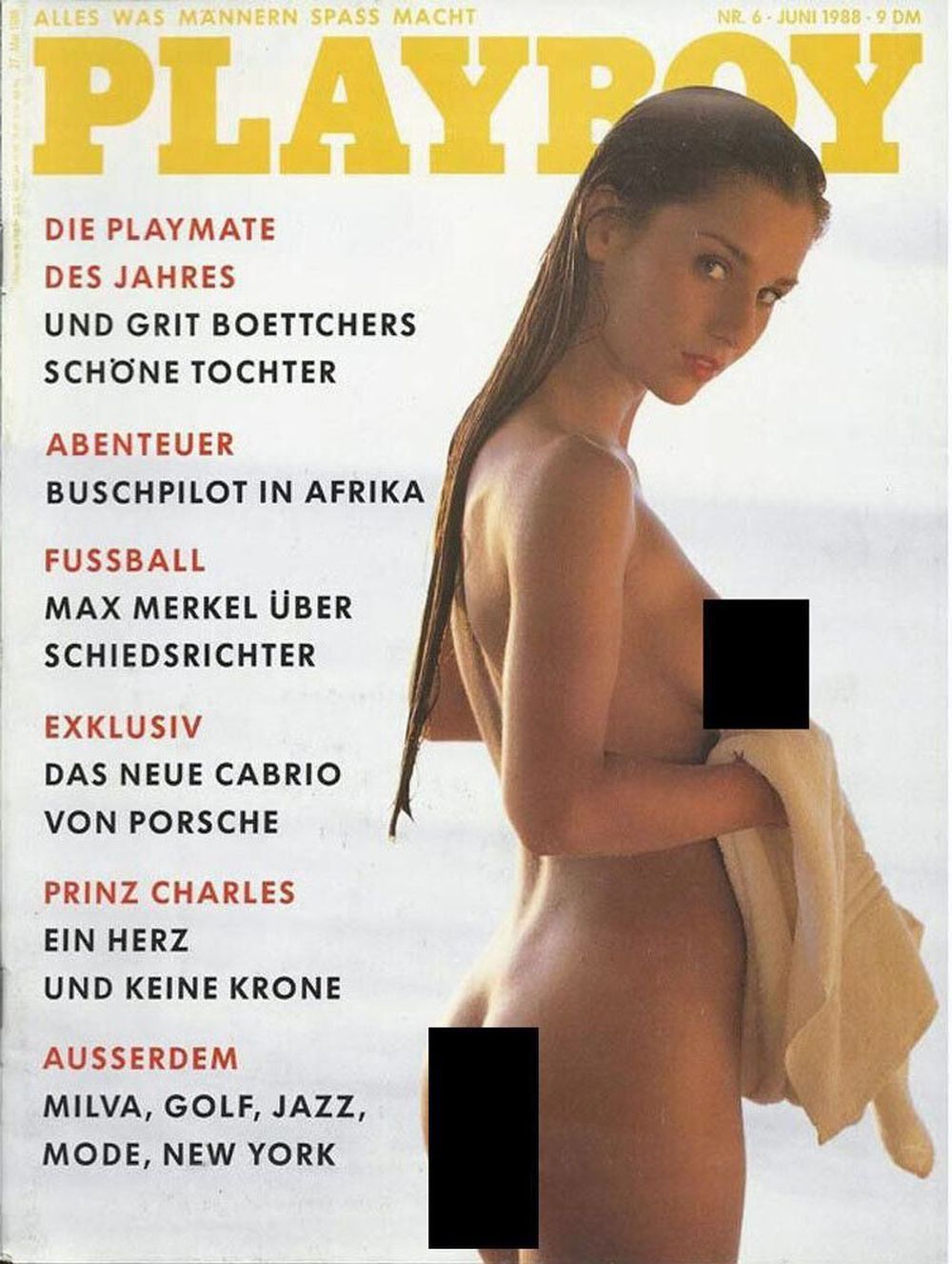 Playboy Magazin Deutschland 1988-06 Nora Wenck Eleonore Felicitas Wenck-Kaßner Grit Boettcher