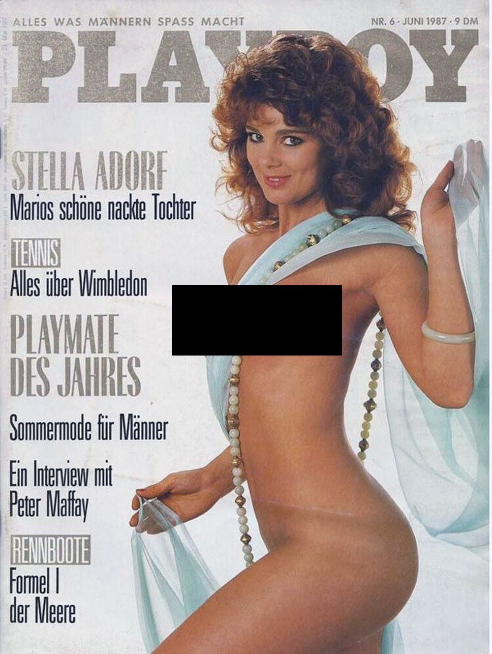 Playboy Magazin Deutschland 1987-06 Stella Kobs