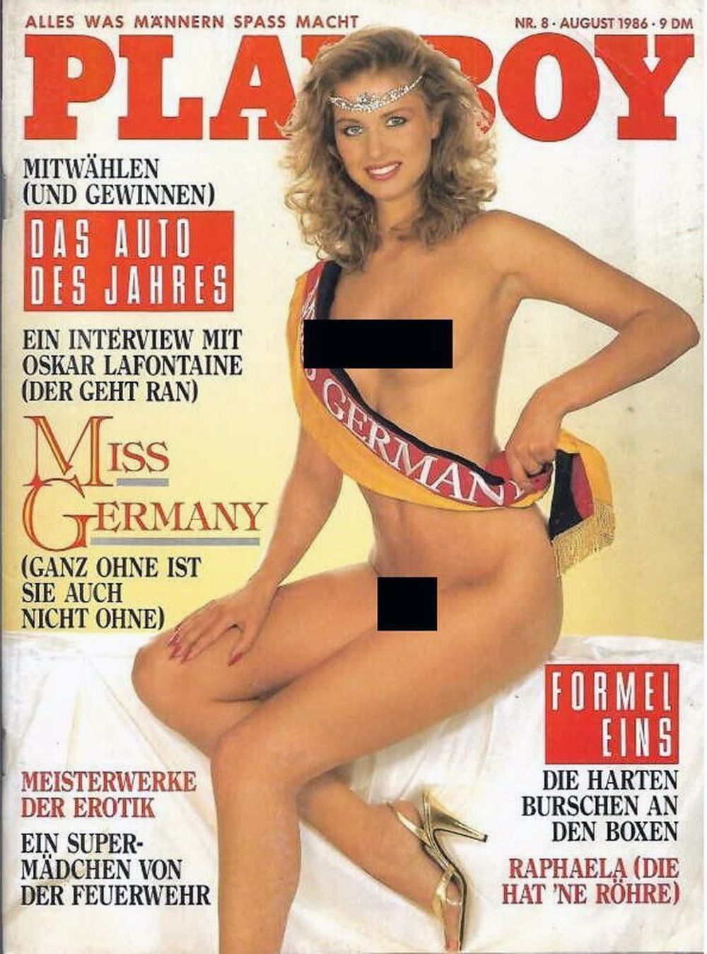 Playboy Magazin Deutschland 1986-08 Anke Symkowitz