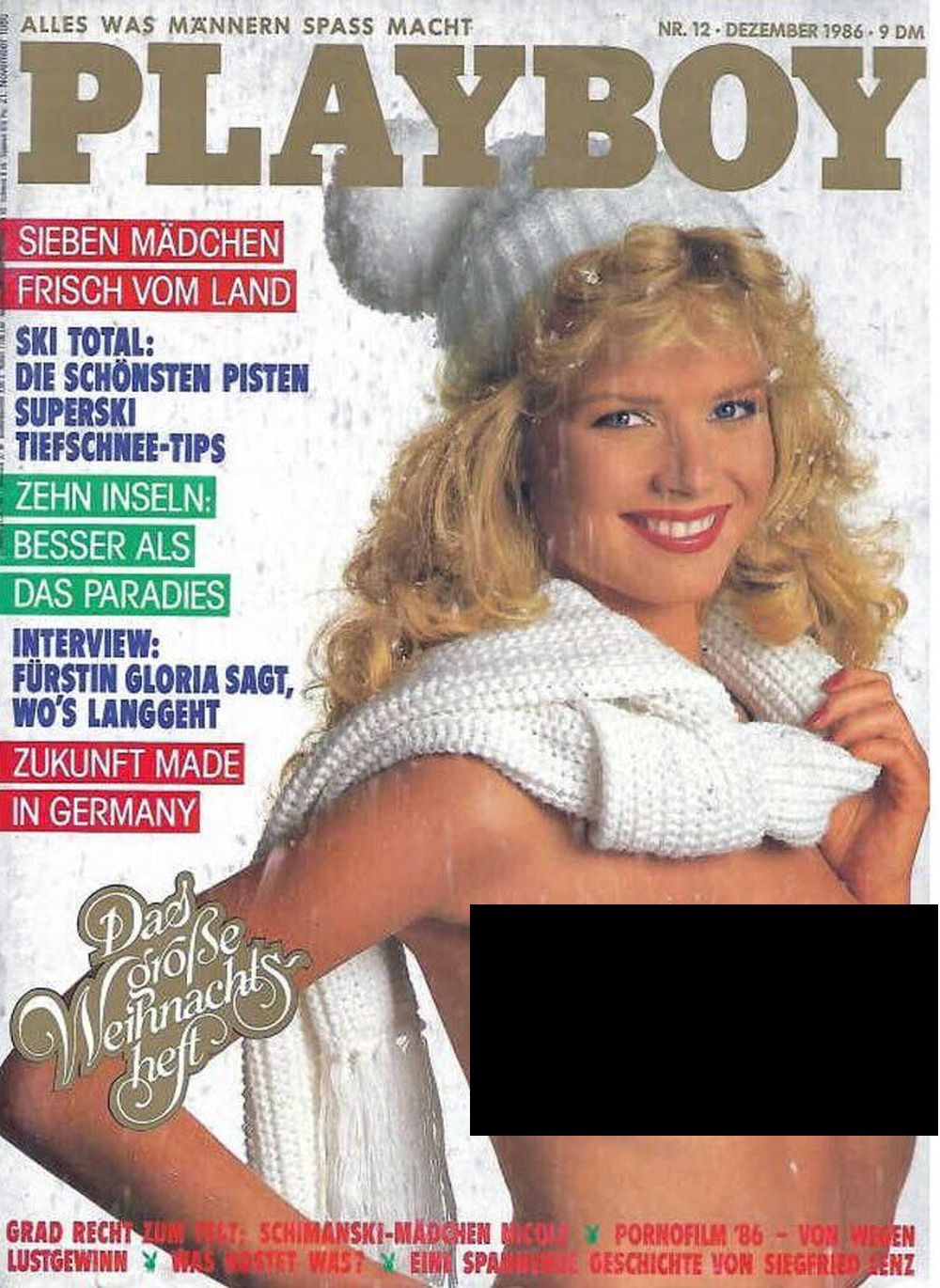 Playboy Magazin Deutschland 1986-12 Claudia Kopacka