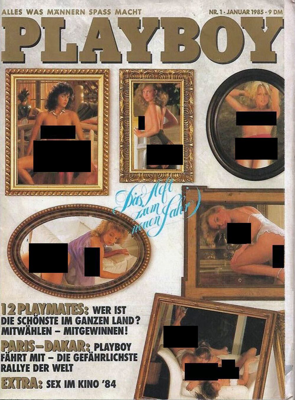 Playboy Magazin Deutschland 1985-01 Playmates + Centerfold