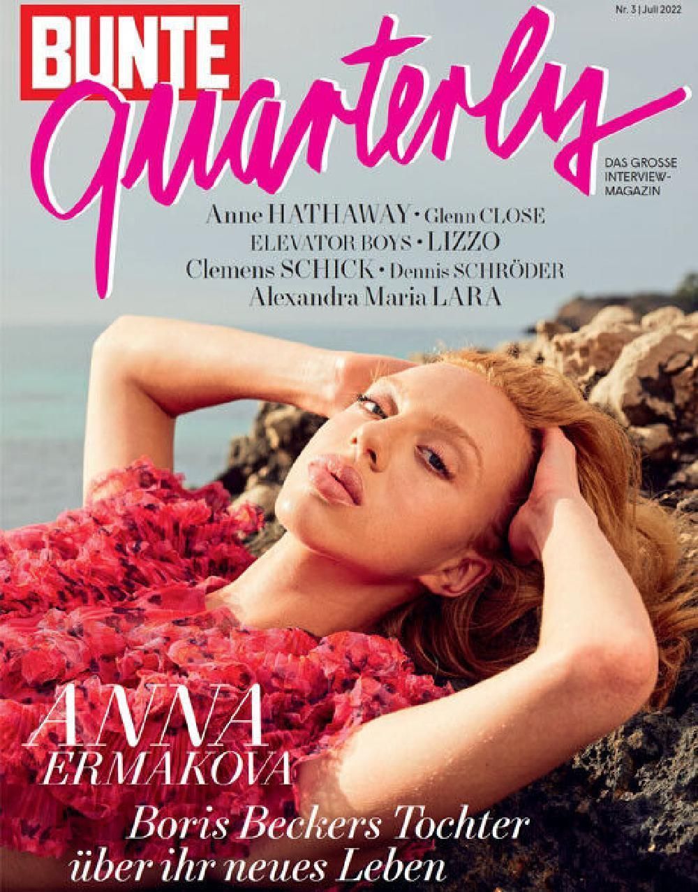 Bunte Quarterly Tijdschrift Duitsland 2022-03 Anna Ermakova Glenn Close Originele uitgave