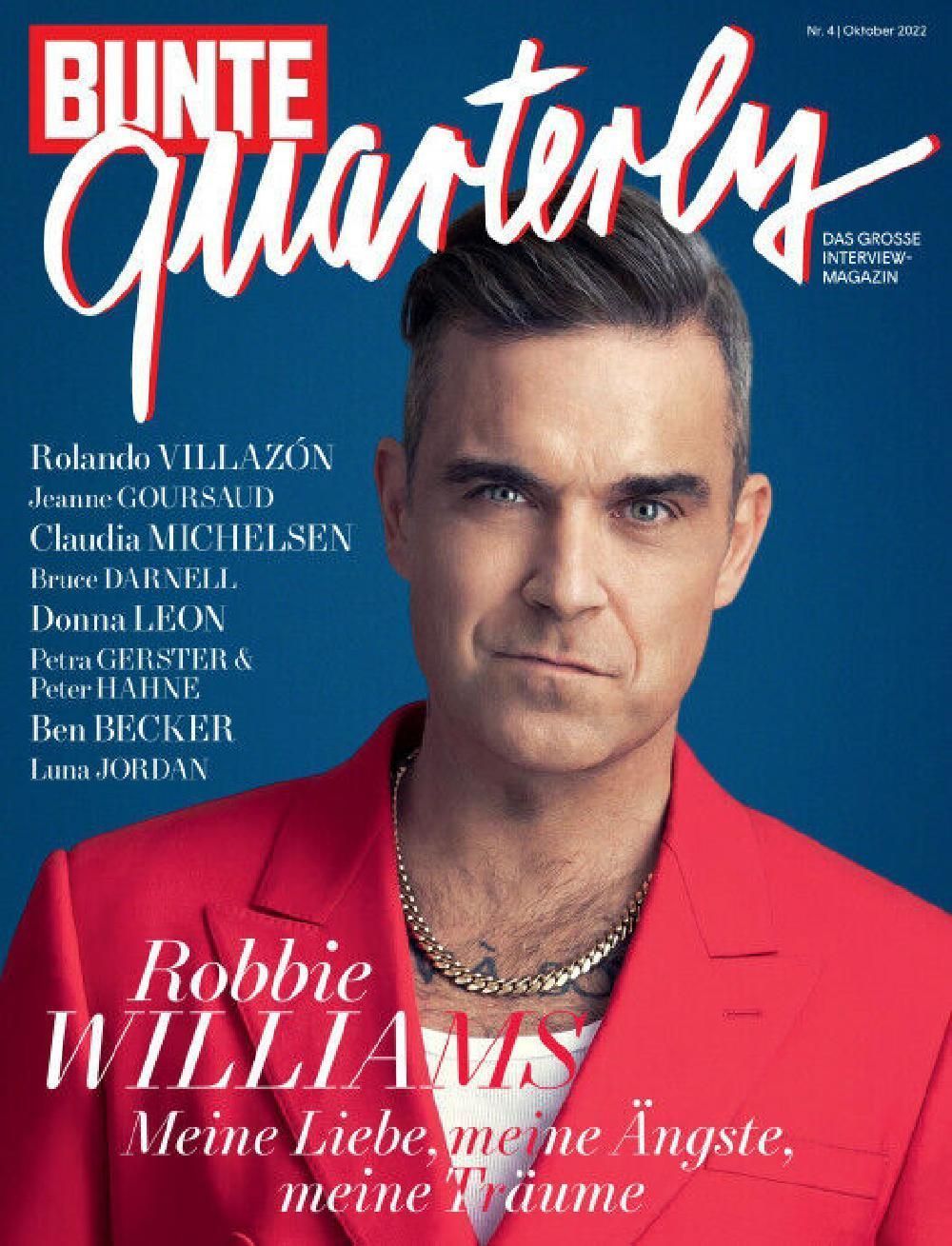 Bunte Quarterly Magazine Germany 2022-04 Robbie Williams Luna Jordon Original Print Issue