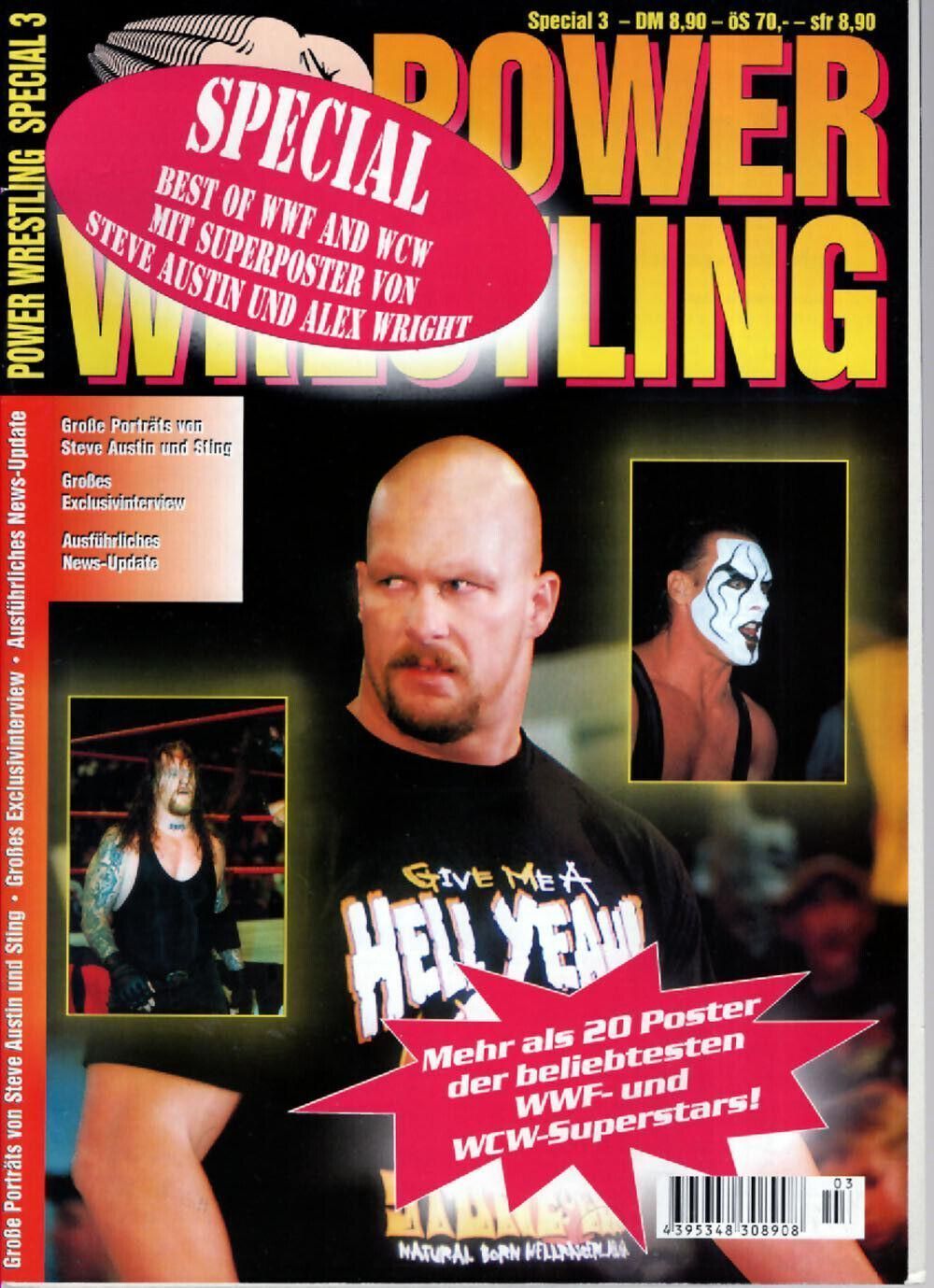 Power Wrestling Spezial Magazin Deutschland 2001 #3 Steve Austin Sting Alex Wright
