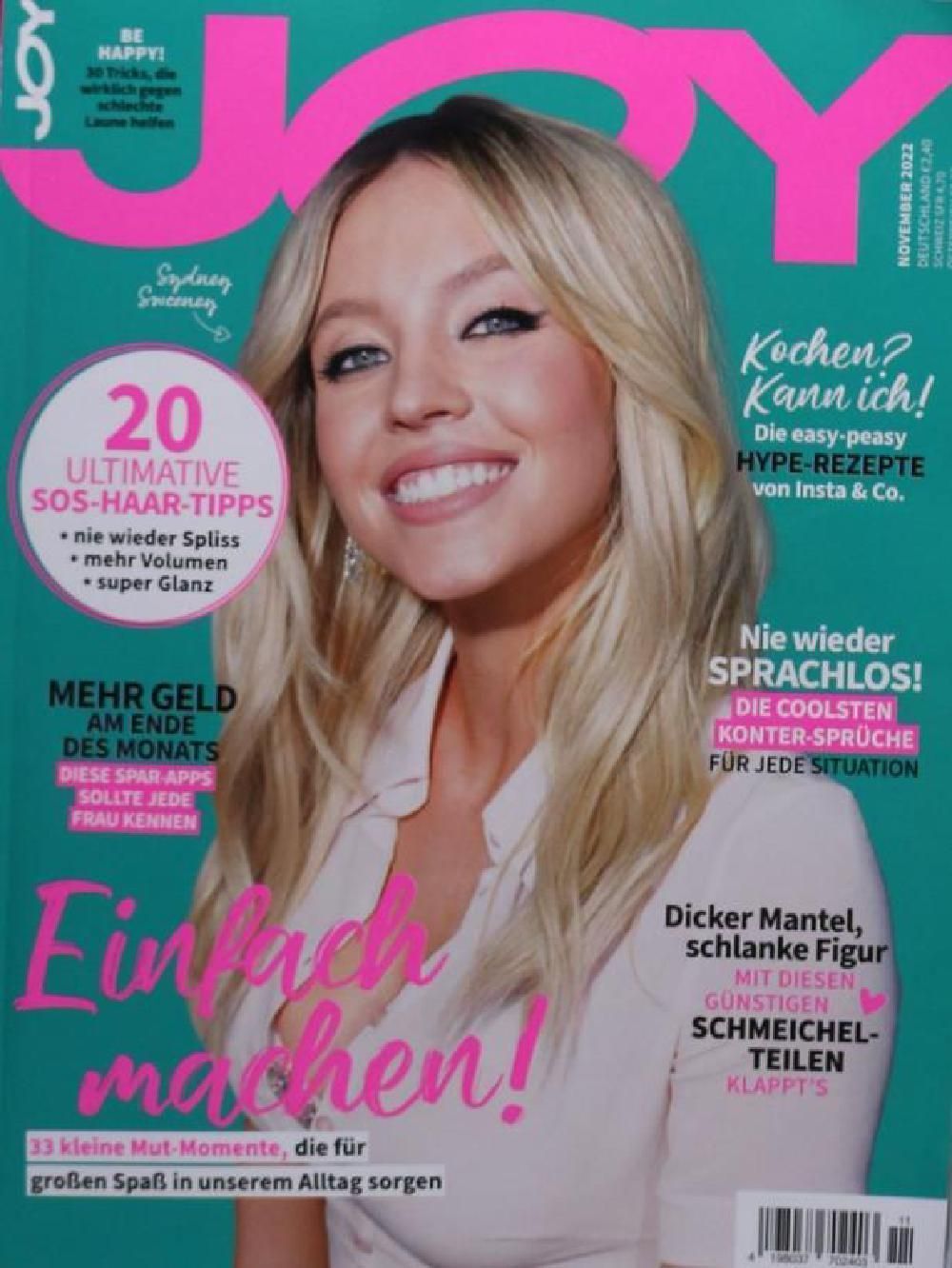 Joy Magazin Deutschland 2022-11 Sydney Sweeney
