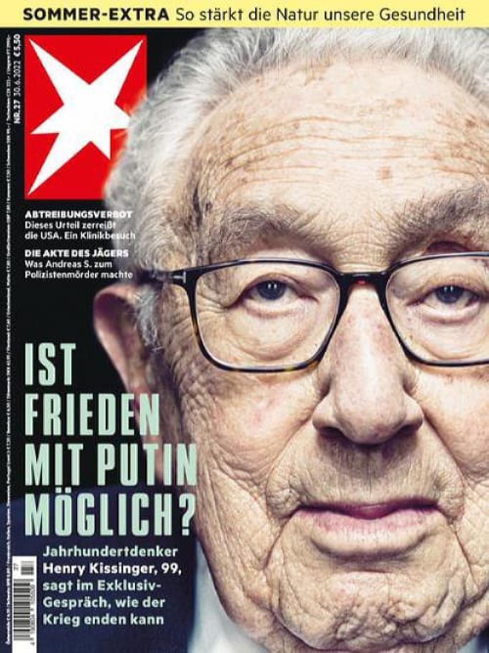 Stern Magazin Deutschland 2022-27 Henry Kissinger
