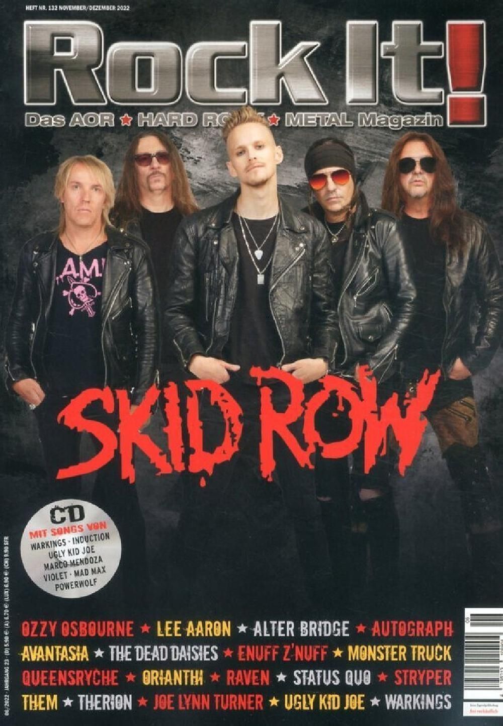 Rock It Magasin Tyskland 2022 #132 Skid Row Originaludgave