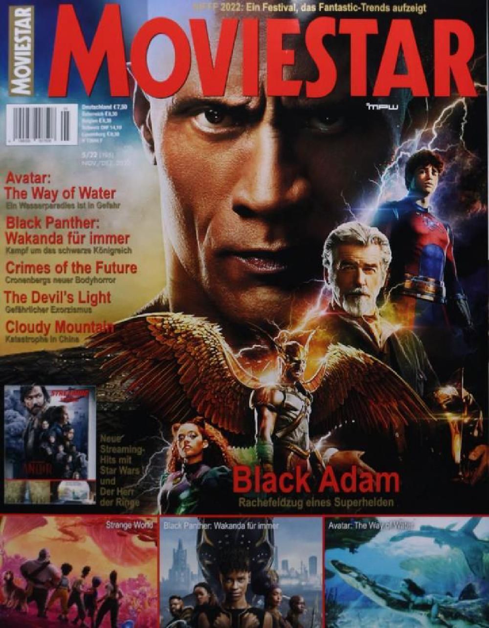 Moviestar Magasin Tyskland 2022 #192 Black Adam Dwayne Johnson Originaludgave