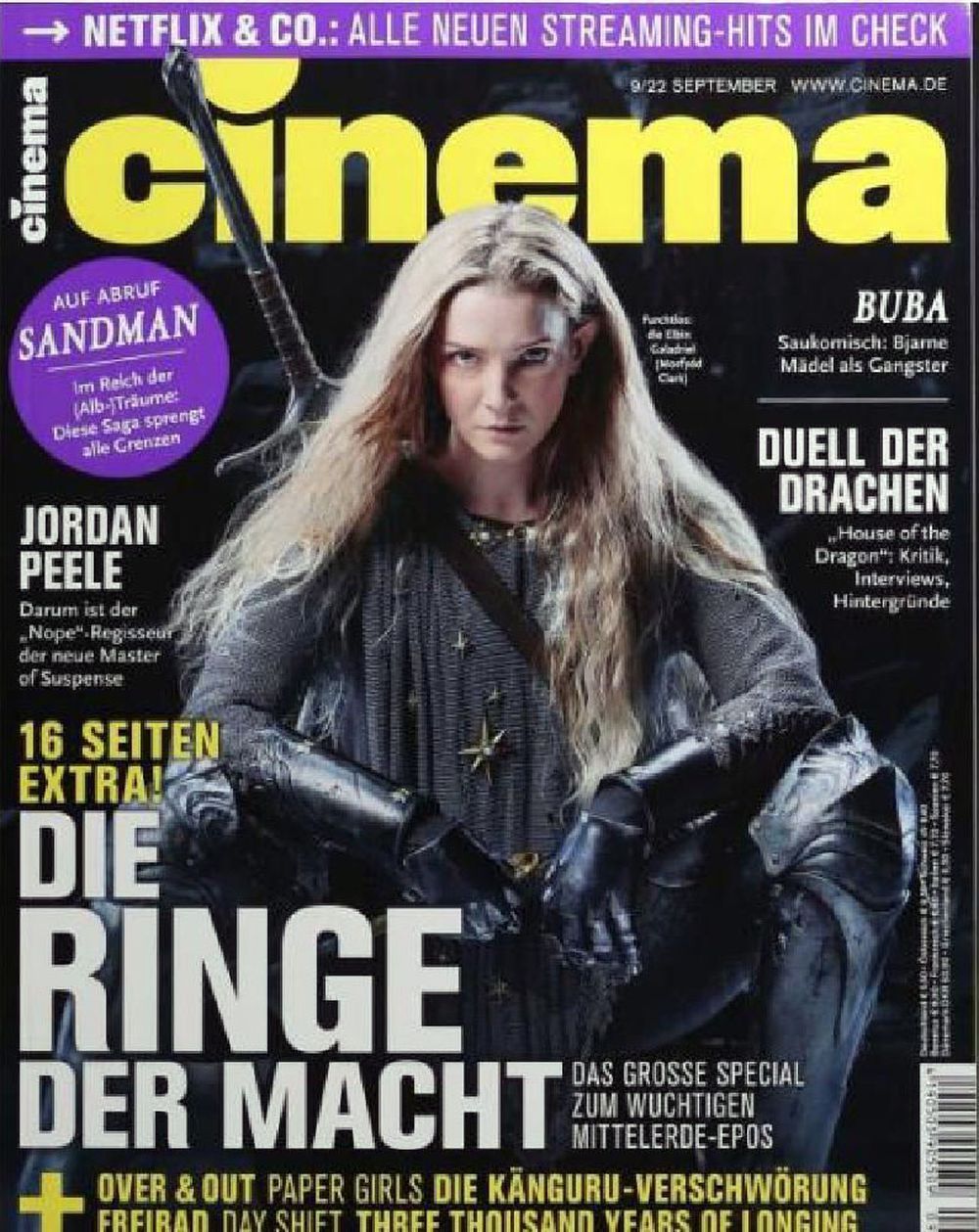 Cinema Tijdschrift Duitsland 2022-09 – Morfydd Clark – Originele uitgave