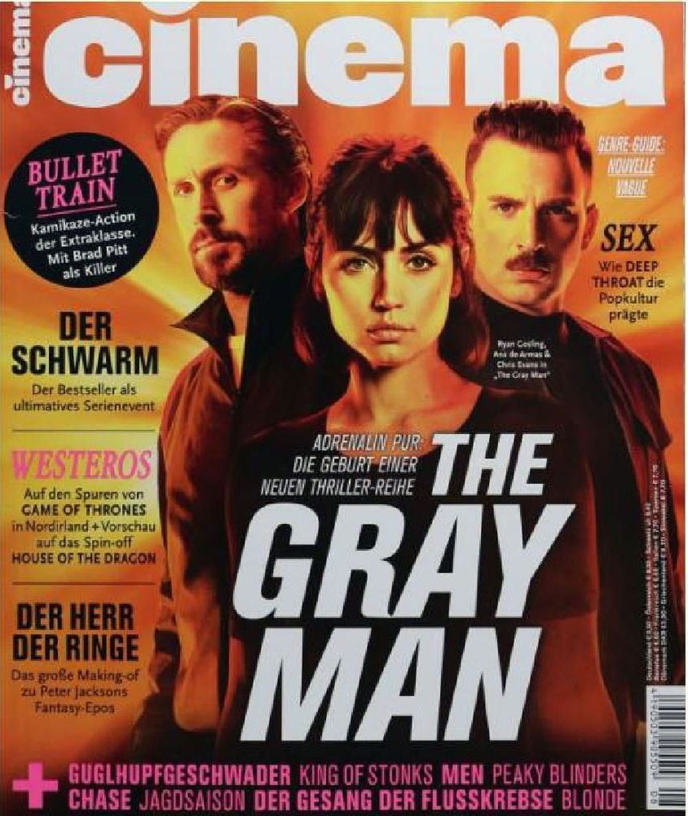 Cinema Magazin Deutschland 2022-08 Ryan Gosling Chris Evans Ana De Armas