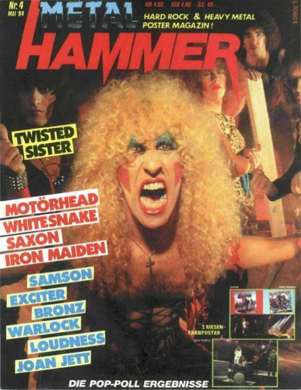 Metal Hammer Magazin Deutschland 1984-04 Twisted Sister Motörhead Whitesnake