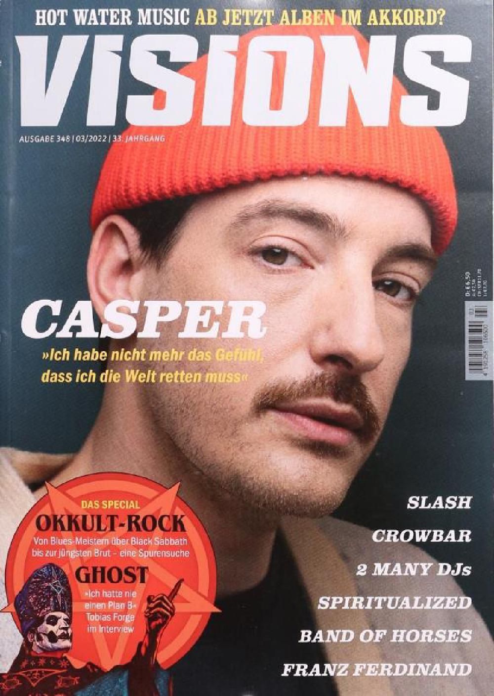 Visions Magazin Deutschland 2022-03 Caspar Slash Franz Ferdinand Ghost