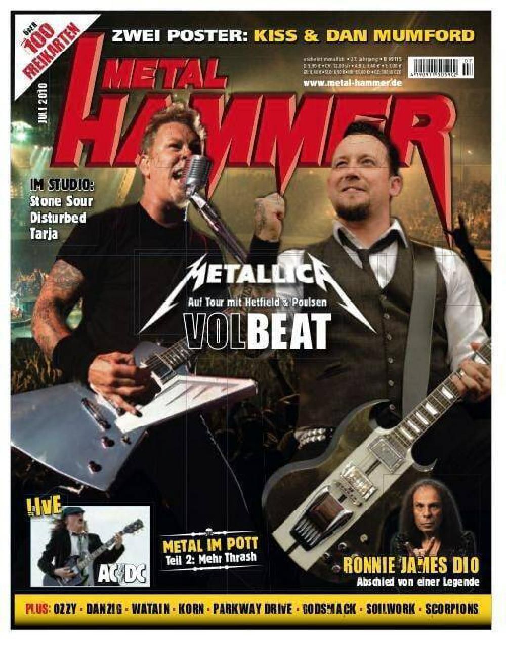 Metal Hammer Magazin Deutschland 2010-07 Metallica Vollbeat