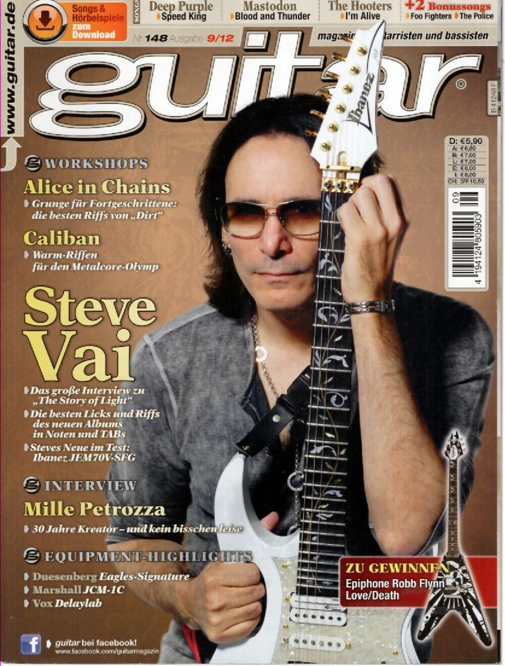 Guitar Magazin Deutschland 2012-09 Steve Vai Alice In Chains Caliban