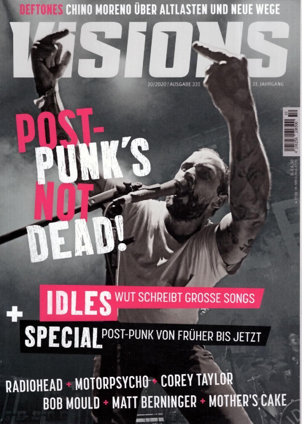 Visions Tijdschrift Duitsland 2020 #331 Idles Deftones Chino Moreno Radiohead Originele uitgave