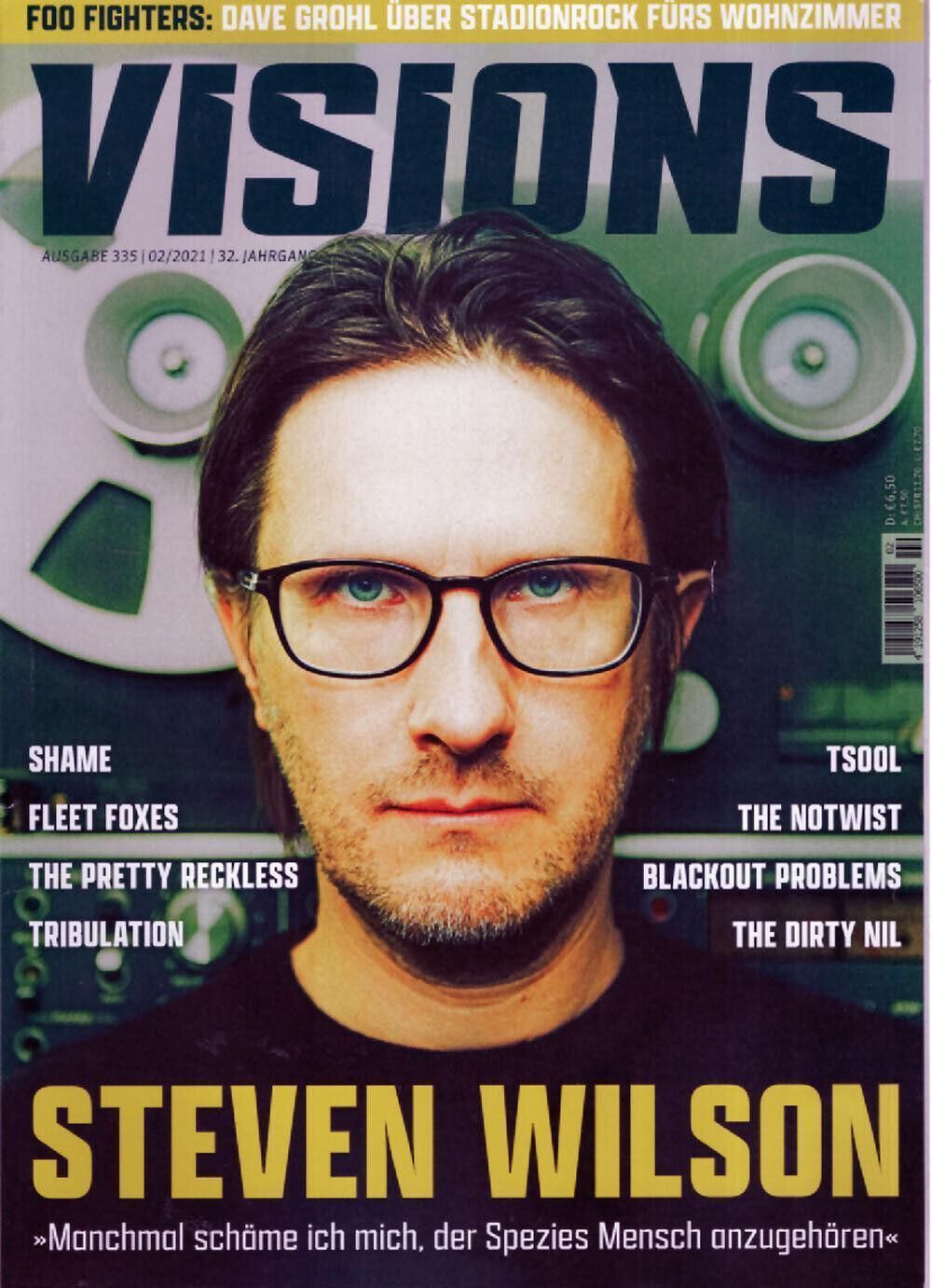 Visions Magazin Deutschland 2021 #335 Steven Wilson Foo Fighters Shame Tsool