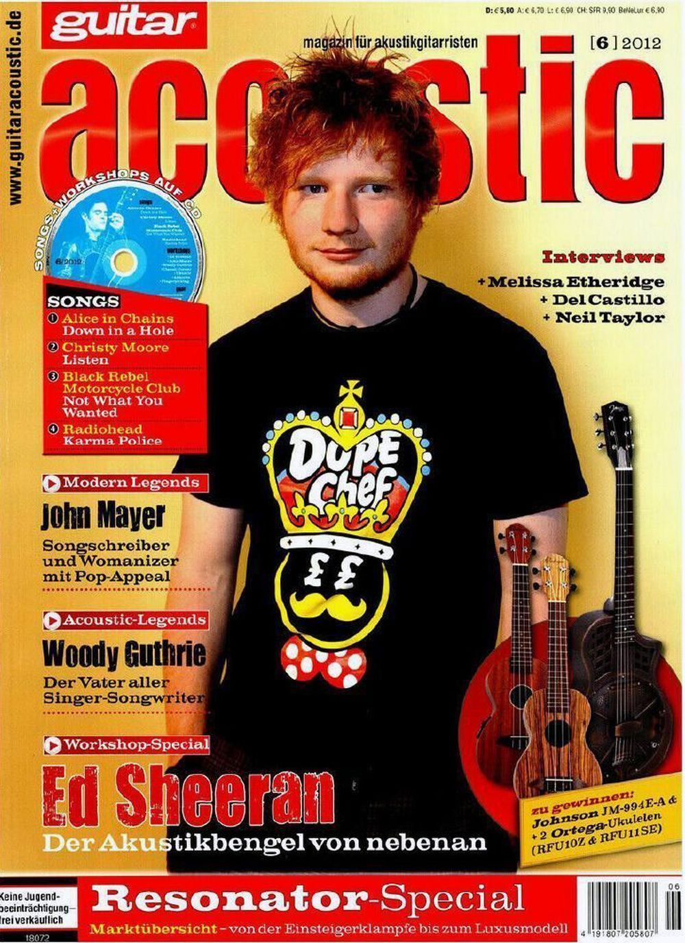 Guitar Acoustic Magazin Deutschland 2012-06 Ed Sheeran