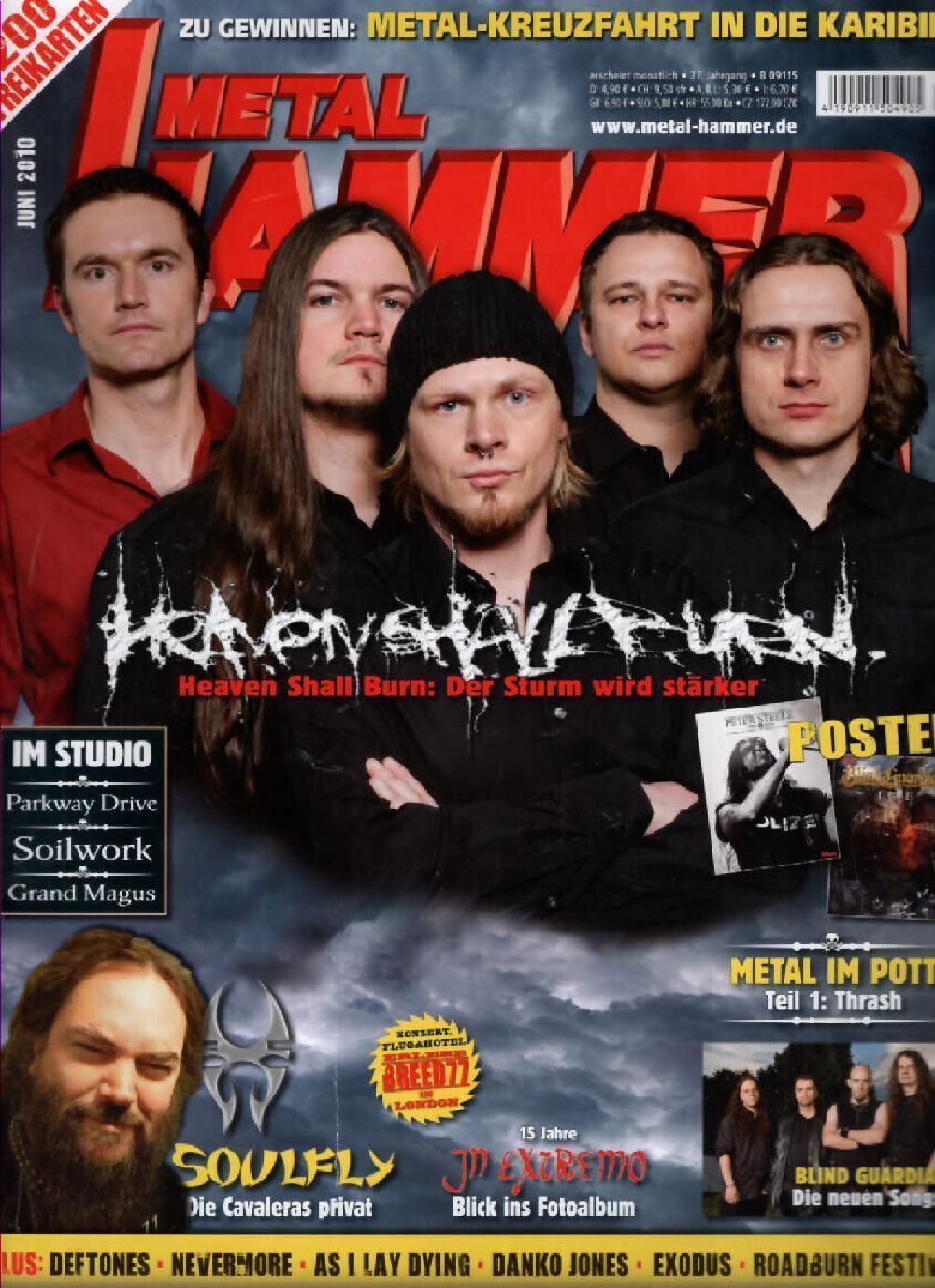 Metal Hammer Magazin Deutschland 2010-06 Heaven Shall Burn Soulfly Soilwork