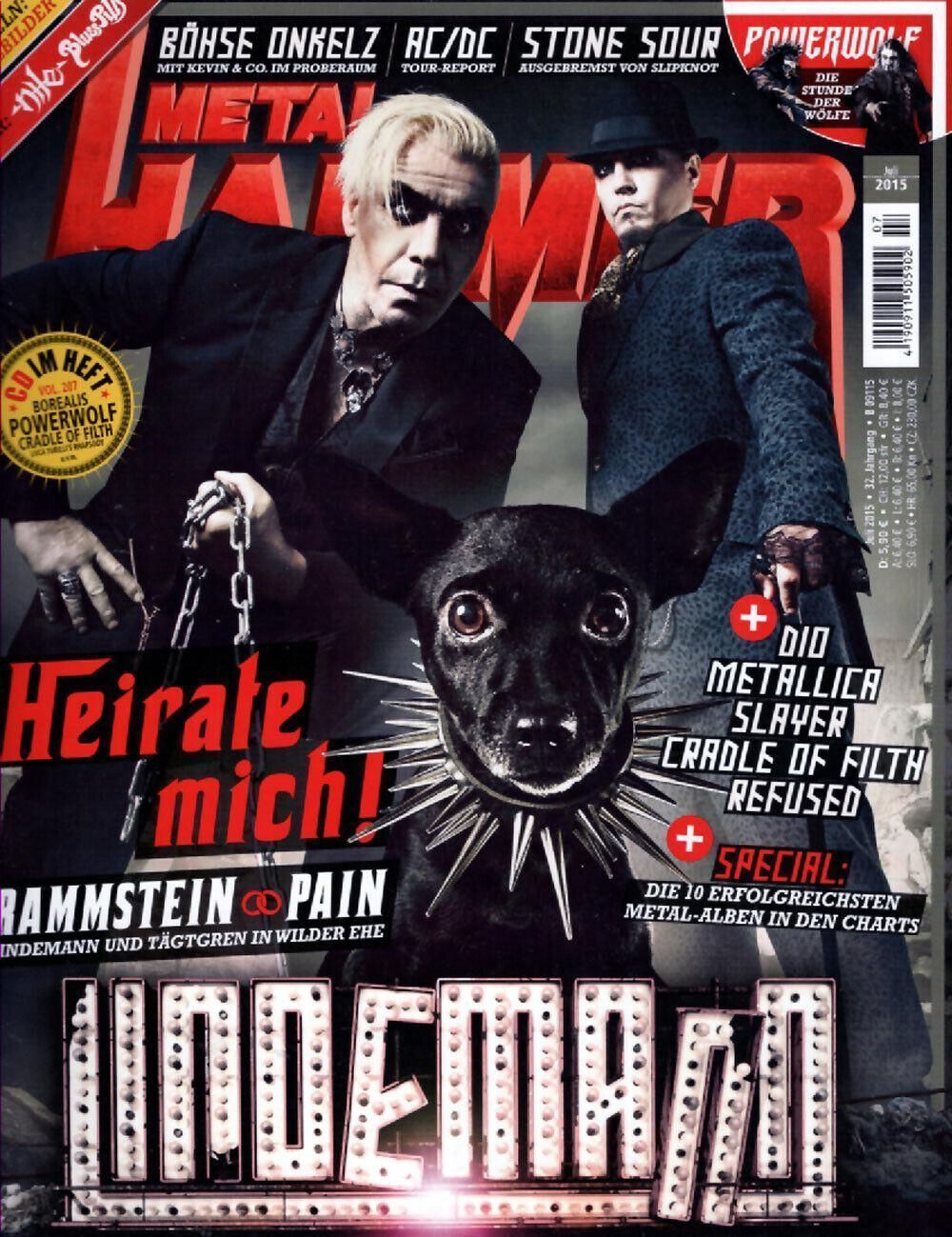 Metal Hammer Magazin Deutschland 2015-07 Lindemann Powerwolf ACDC AC/DC