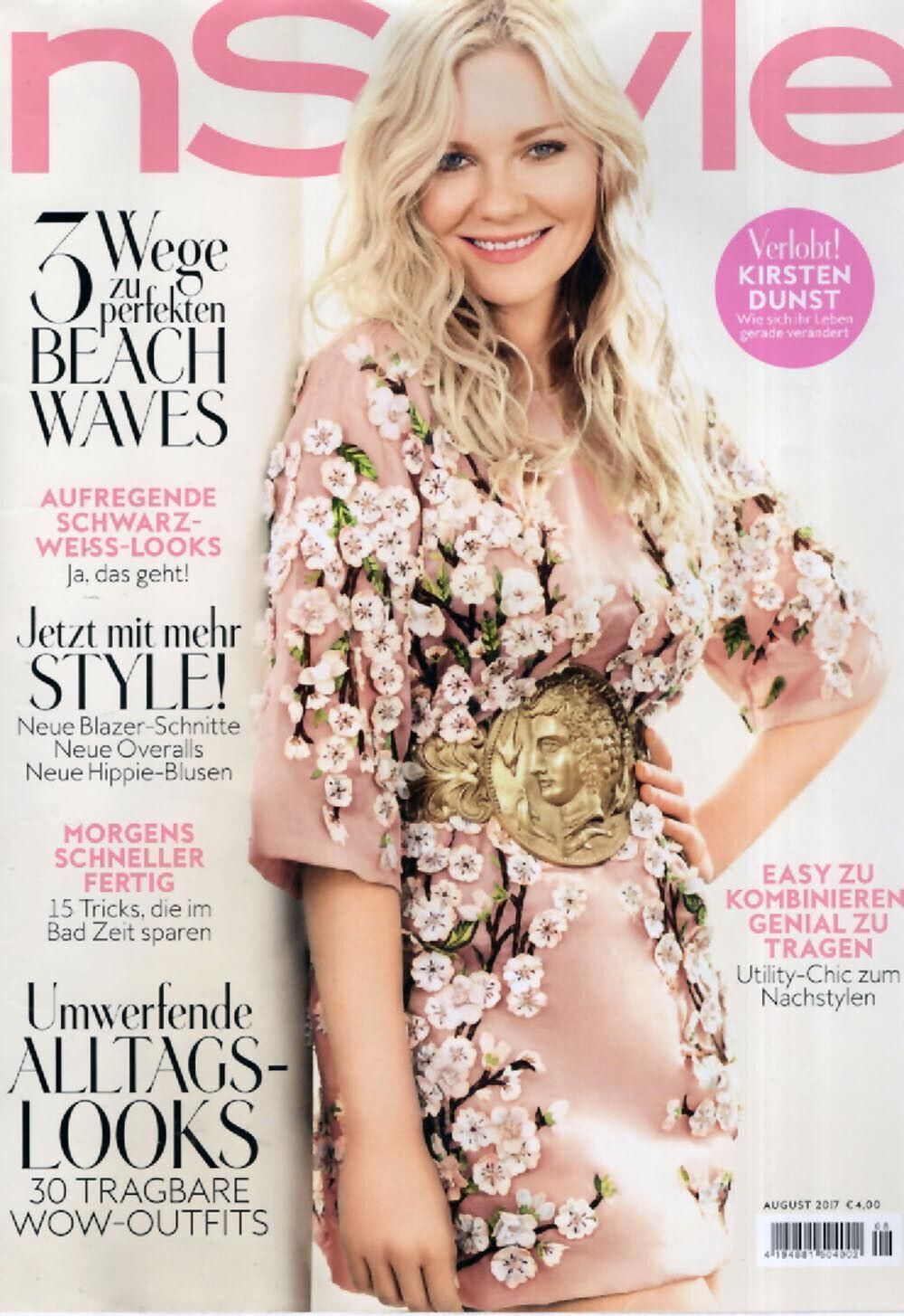InStyle Magazin Deutschland 2017-08 Kirsten Dunst