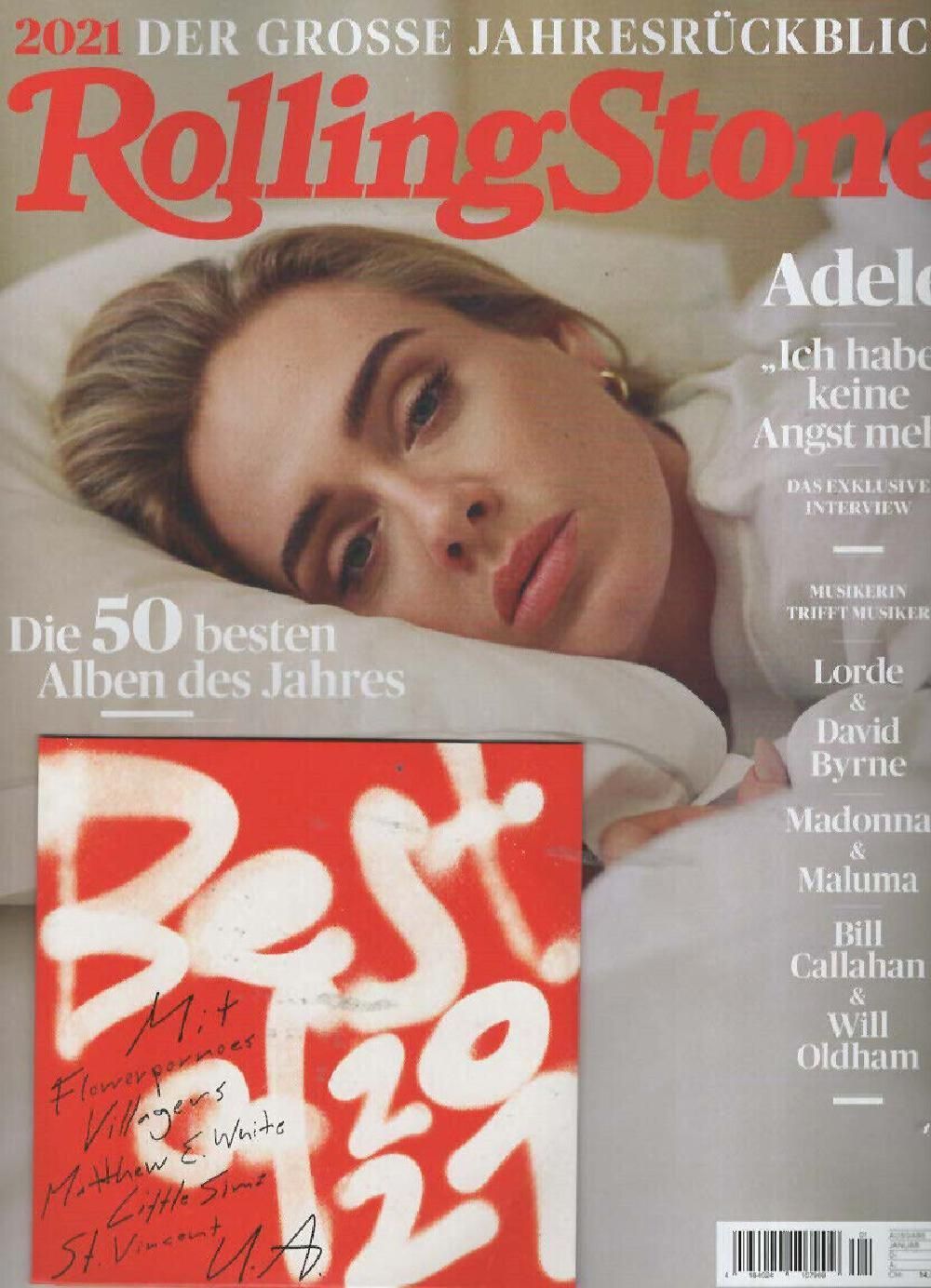 Rolling Stone Magazin Deutschland 2022-01 Adele Lorede David Byrne Madonna #327