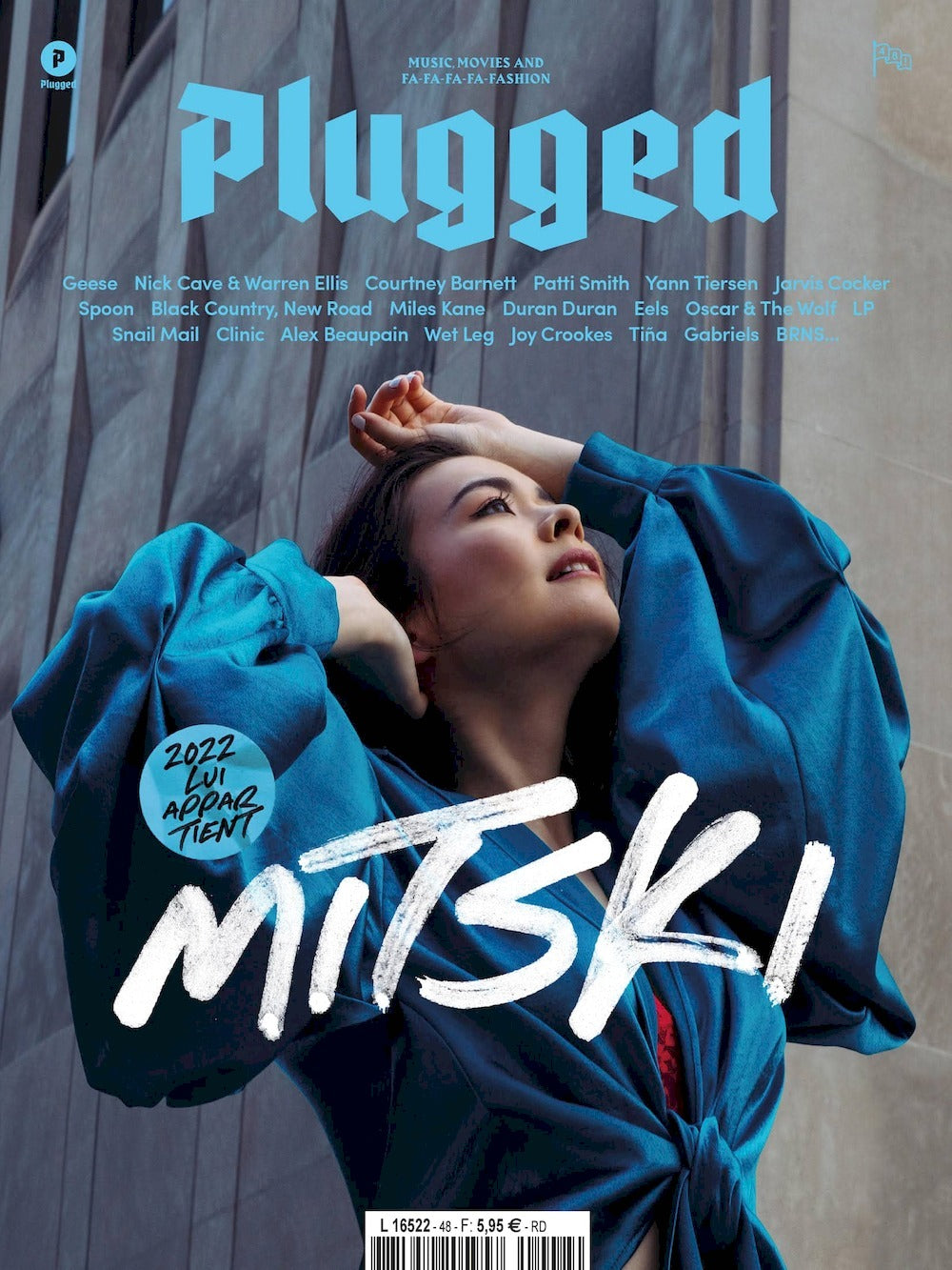 Plugged Lehti Ranska 2022 #48 Mitski Patti Smith Yann Tiersen Jarvis Cocker Alkuperäinen painos